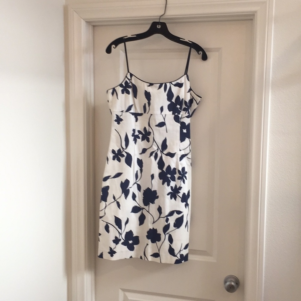 Navy and White Dress